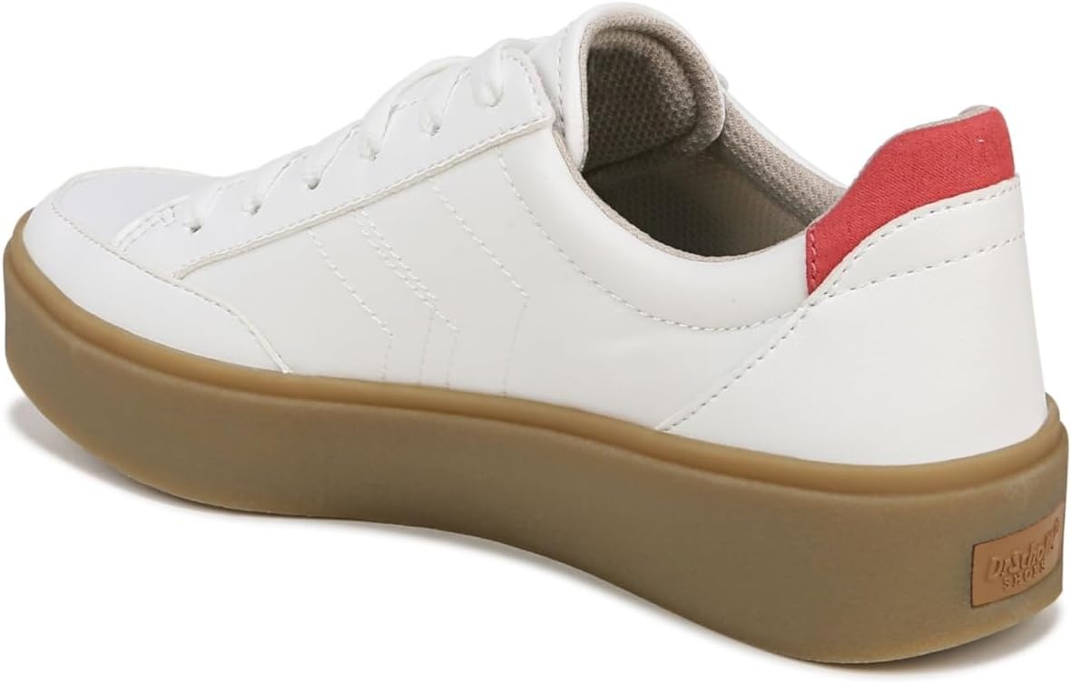 image:imageDr Scholls Shoes Womens Madison Lace Sneakers Comfortable SneakersWhite Nylon and Faux Leather