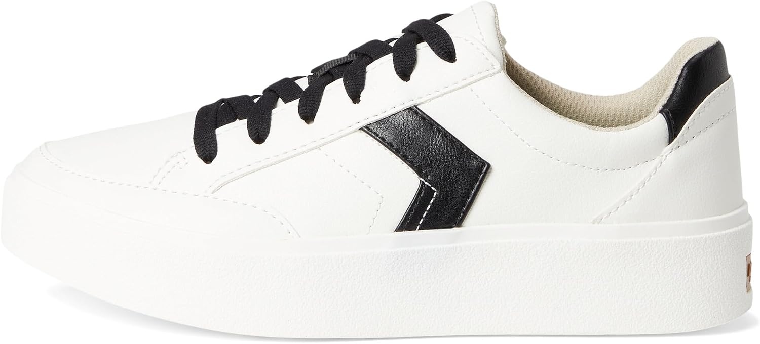 image:imageDr Scholls Shoes Womens Madison Lace Sneakers Comfortable SneakersWhiteBlack Smooth