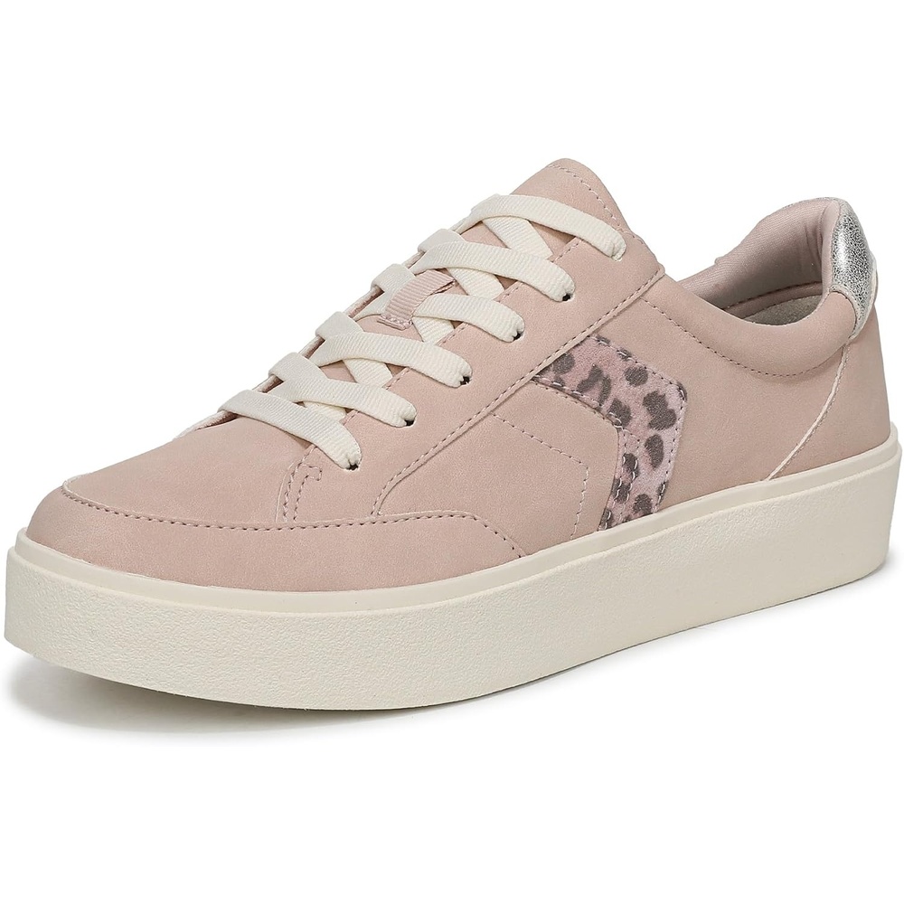 image:imageDr Scholls Shoes Womens Madison Lace Sneakers Comfortable SneakersRose Dust Pink Leopard