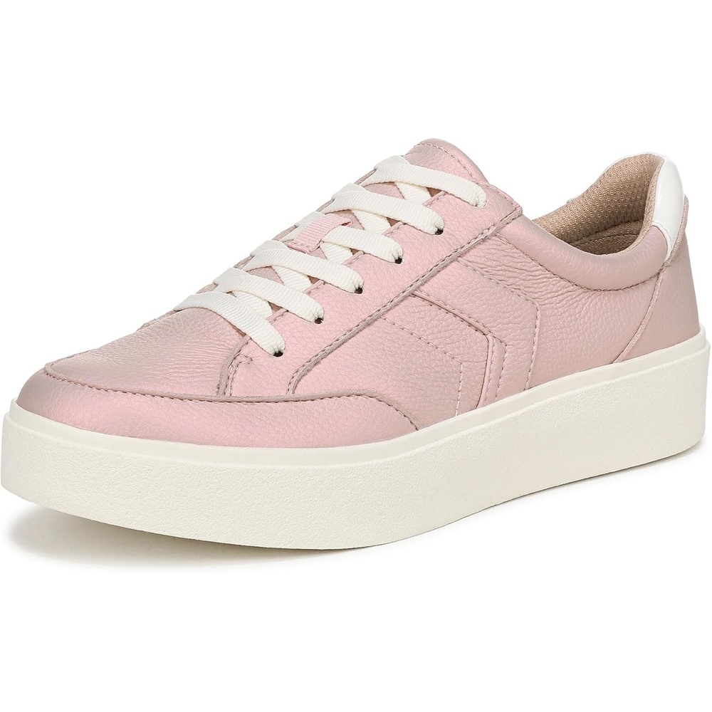 image:imageDr Scholls Shoes Womens Madison Lace Sneakers Comfortable SneakersSoft Pink Metallic Faux Leather