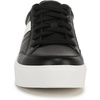 Dr. Scholl’s Shoes Women’s Madison Lace Sneakers, Comfortable Sneakers(Black/White Faux Leather)