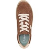 Dr. Scholl’s Shoes Women’s Madison Lace Sneakers, Comfortable Sneakers(Dark Honey Brown Faux Leather)
