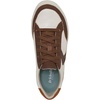Dr. Scholl’s Shoes Women’s Madison Lace Sneakers, Comfortable Sneakers(Off White/Brown Faux Leather)