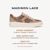 Dr. Scholl’s Shoes Women’s Madison Lace Sneakers, Comfortable Sneakers(Sand Leopard Mesh)