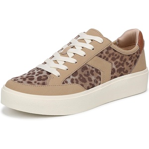 Dr. Scholl’s Shoes Women’s Madison Lace Sneakers, Comfortable Sneakers(Sand Leopard Mesh)