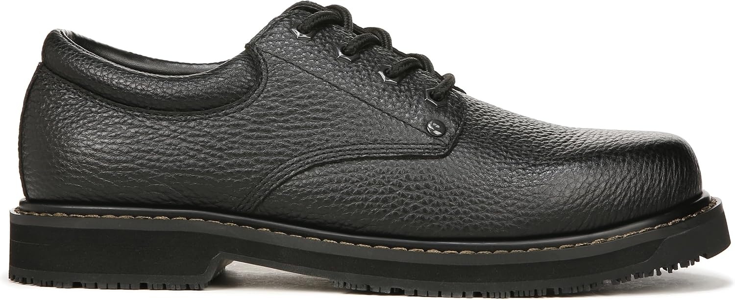 image:imageDr Scholls Shoes Mens Harrington II Slip Resistant Oxford Work ShoesBlack Leather