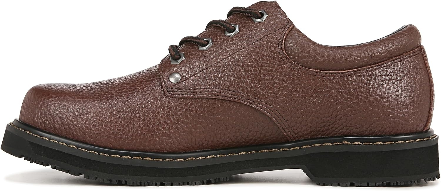 image:imageDr Scholls Shoes Mens Harrington II Slip Resistant Oxford Work ShoesBushwacker Brown