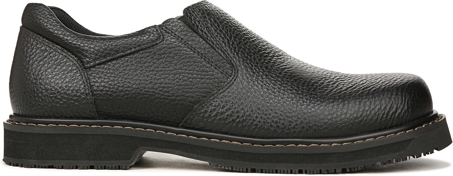 image:imageDr Scholls Shoes Mens Winder II Slip Resistant Work LoaferBlack Leather