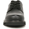 Dr. Scholl’s Shoes Men’s Harrington II Slip Resistant Oxford Work Shoes(Black Leather)