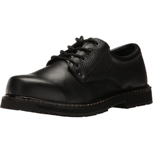 Dr. Scholl’s Shoes Men’s Harrington II Slip Resistant Oxford Work Shoes(Black)