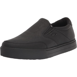 Dr. Scholl’s Shoes Men’s Valiant Slip Resistant Work Sneaker(Black)