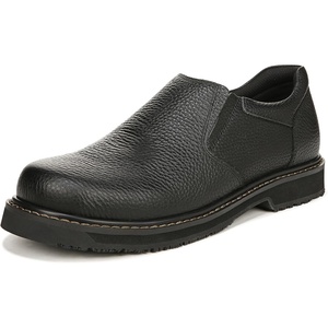 Dr. Scholl’s Shoes Men’s Winder II Slip Resistant Work Loafer(Black)