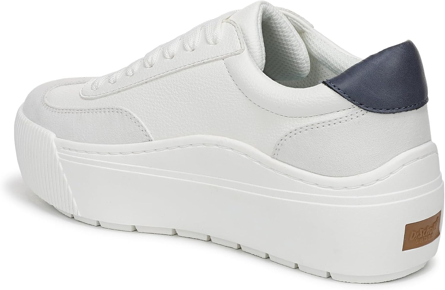 image:imageDr Scholls Shoes Womens Time Off Most Sneaker Womens Platform ShoesWhiteNavy