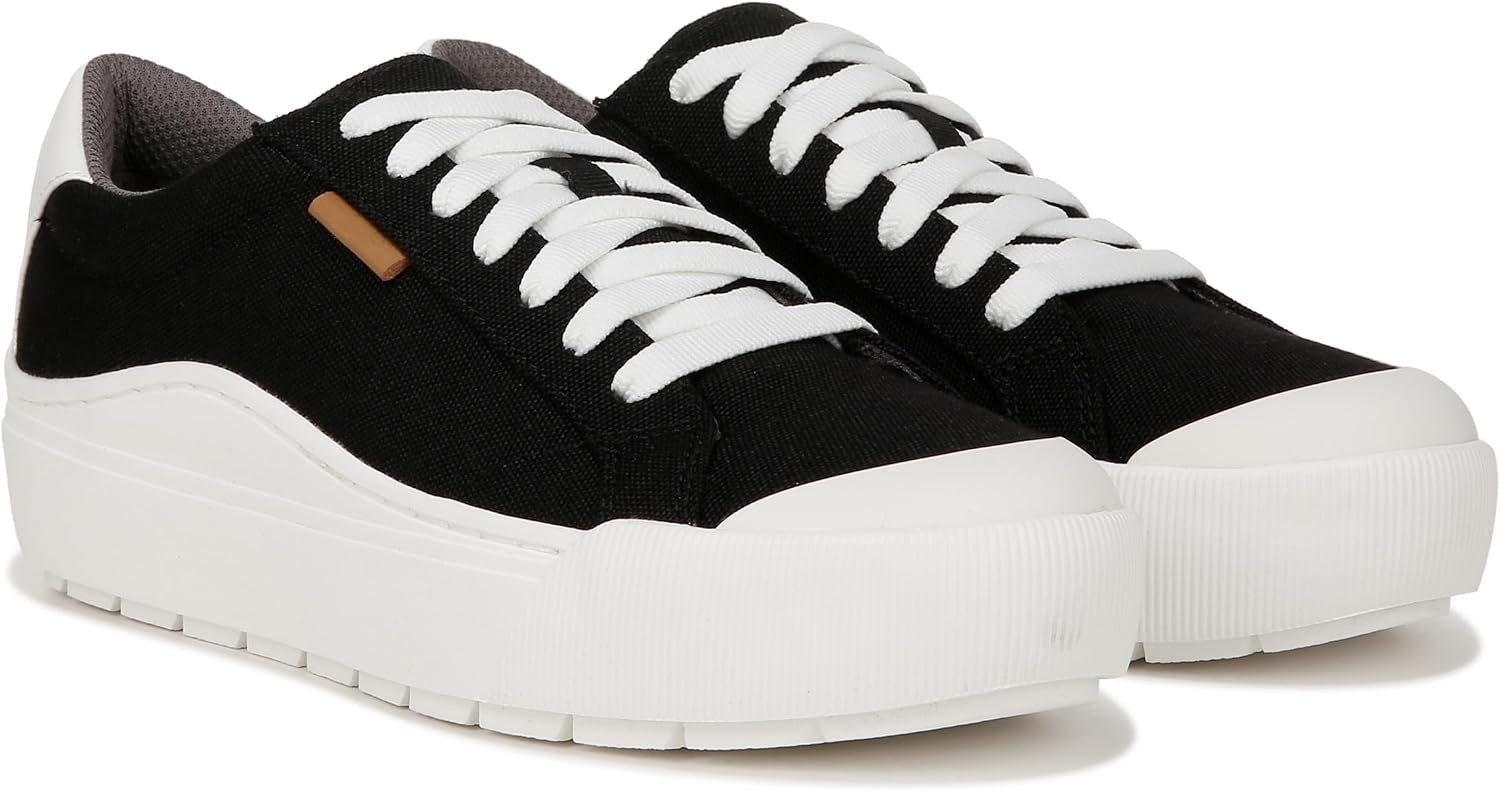 image:imageDr Scholls Shoes Womens Time Off Sneaker Comfortable Walking ShoesBlack Canvas