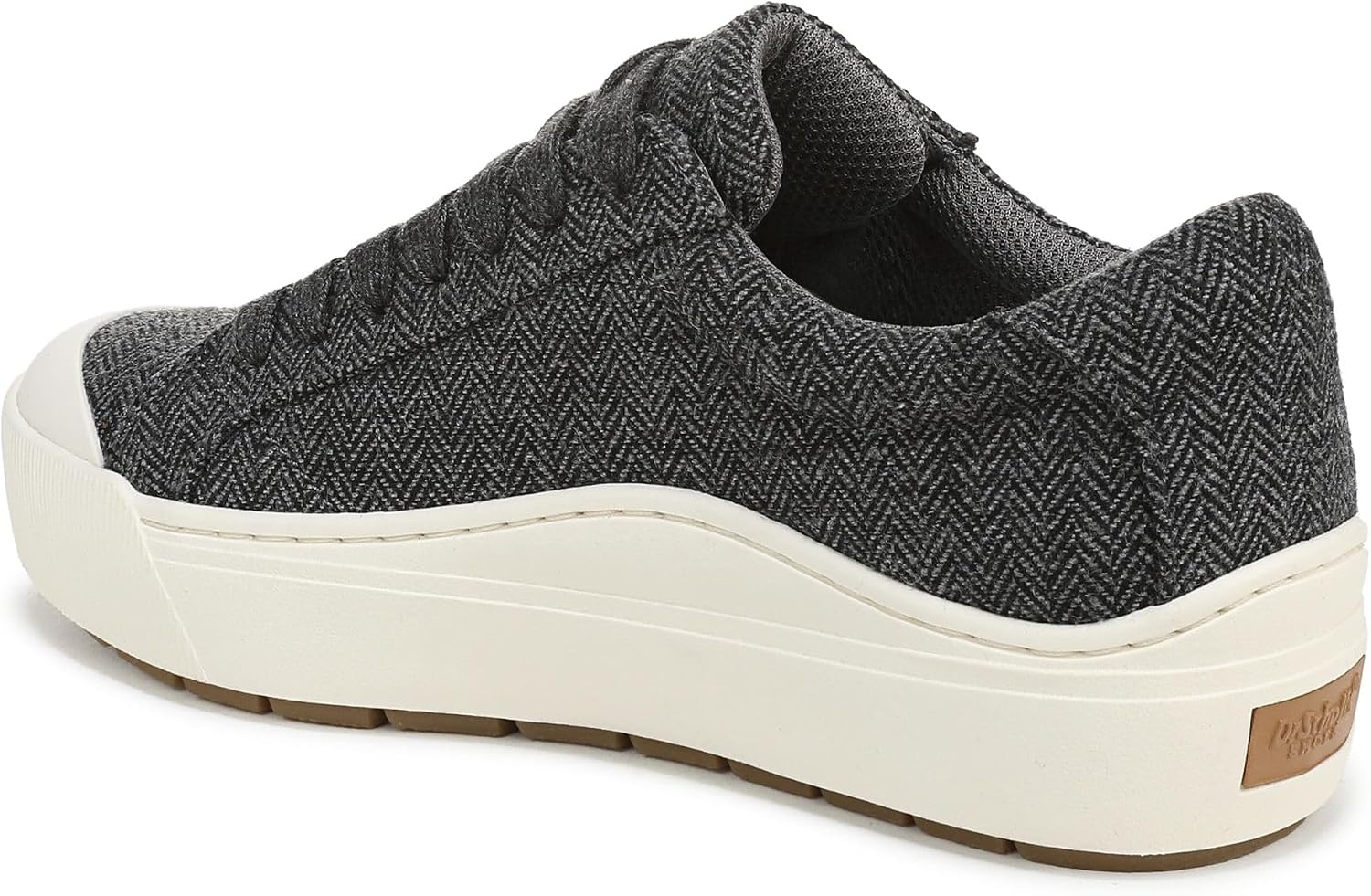 image:imageDr Scholls Shoes Womens Time Off Sneaker Comfortable Walking ShoesCharcoal Grey Herringbone
