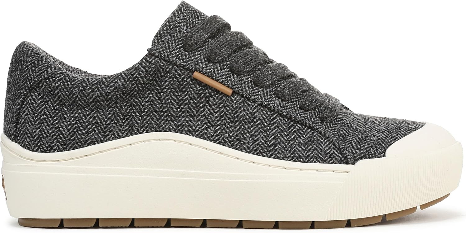 image:imageDr Scholls Shoes Womens Time Off Sneaker Comfortable Walking ShoesCharcoal Grey Herringbone