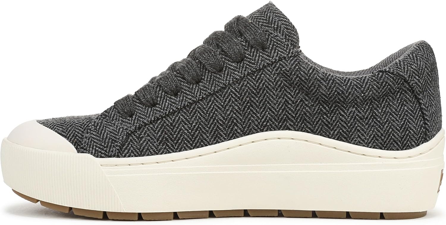 image:imageDr Scholls Shoes Womens Time Off Sneaker Comfortable Walking ShoesCharcoal Grey Herringbone