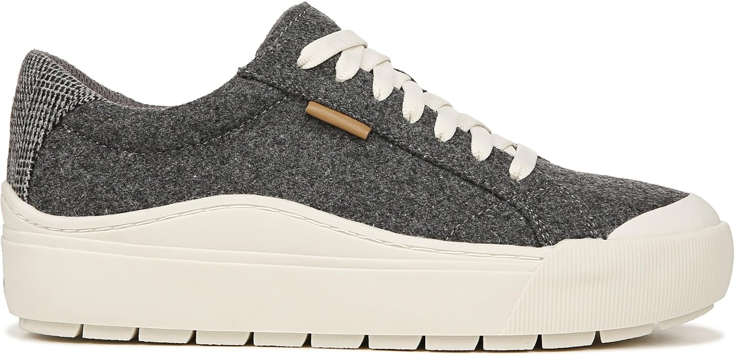 image:imageDr Scholls Shoes Womens Time Off Sneaker Comfortable Walking ShoesCharcoal Grey Wool Fabric