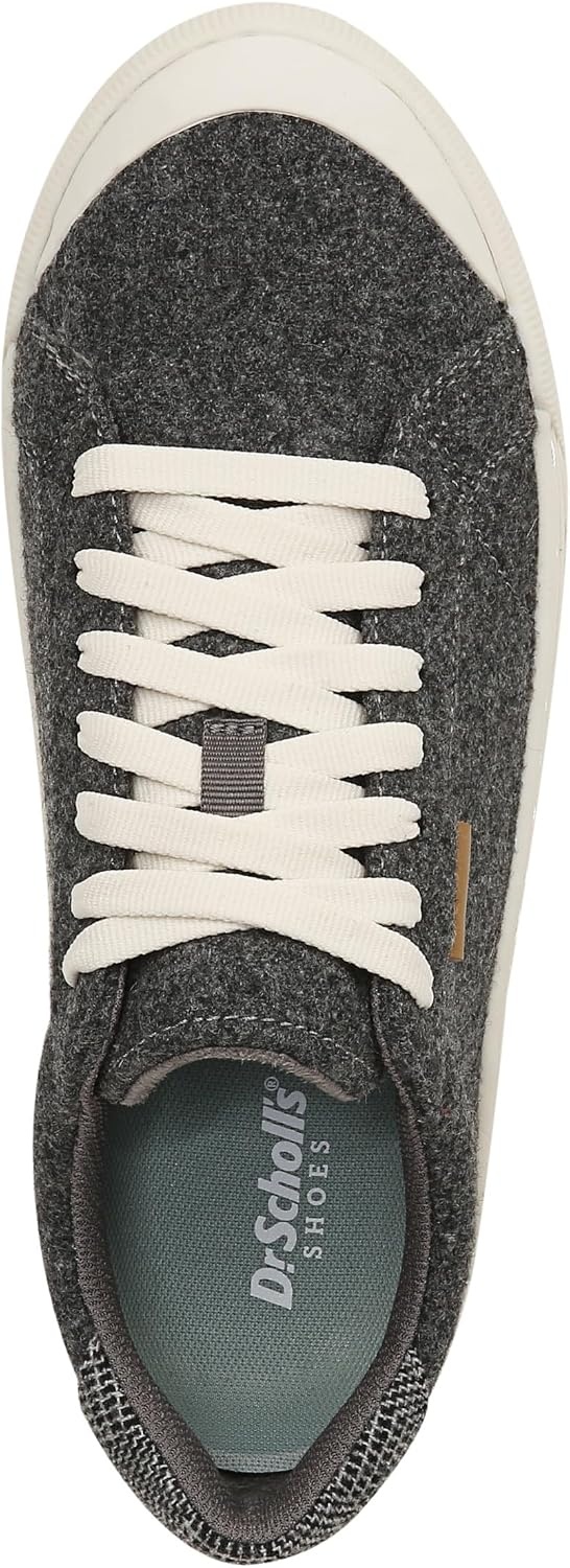 image:imageDr Scholls Shoes Womens Time Off Sneaker Comfortable Walking ShoesCharcoal Grey Wool Fabric