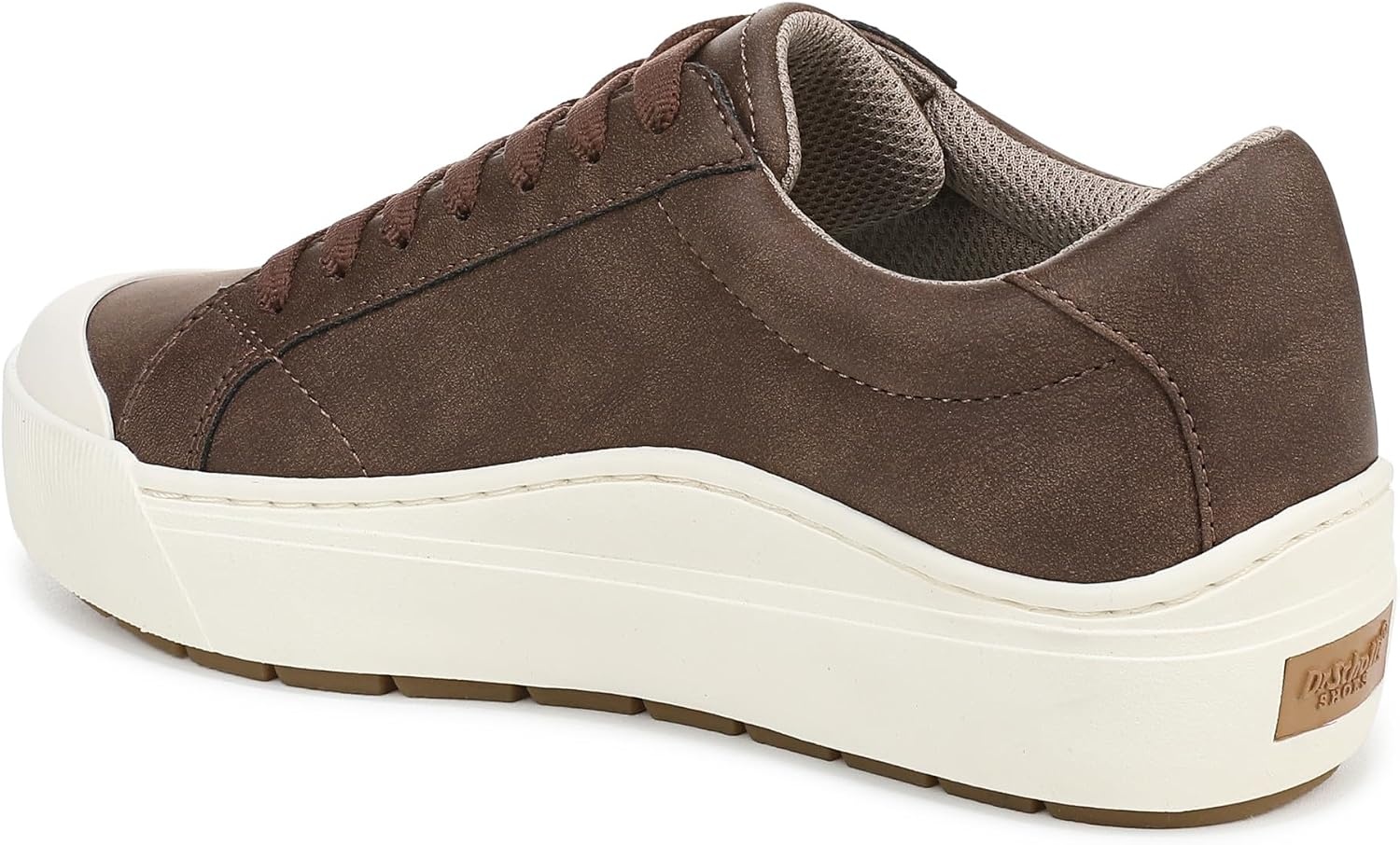 image:imageDr Scholls Shoes Womens Time Off Sneaker Comfortable Walking ShoesDark Brown Faux Leather