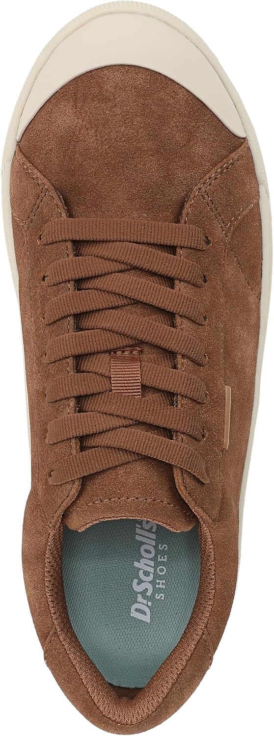 image:imageDr Scholls Shoes Womens Time Off Sneaker Comfortable Walking ShoesDark Honey Brown Faux Leather