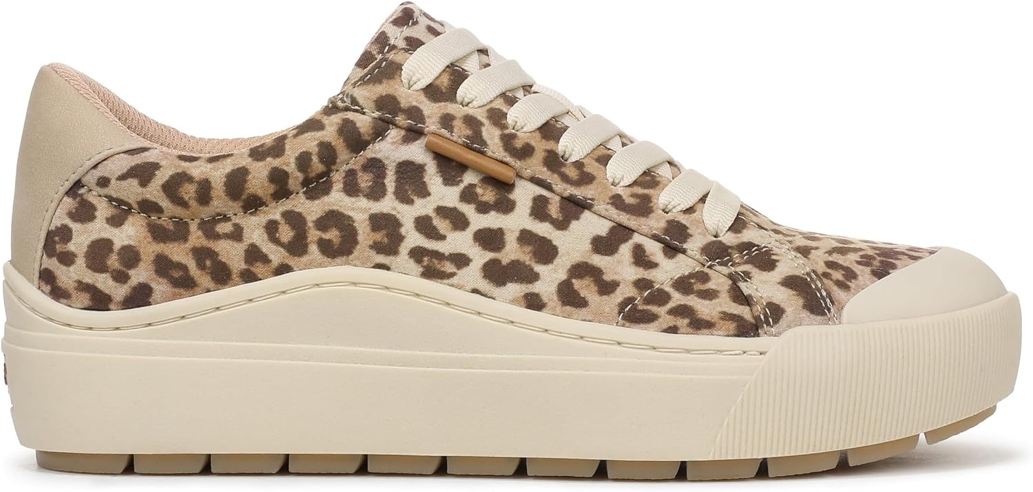 image:imageDr Scholls Shoes Womens Time Off Sneaker Comfortable Walking ShoesLeopard Light Sand Fabric