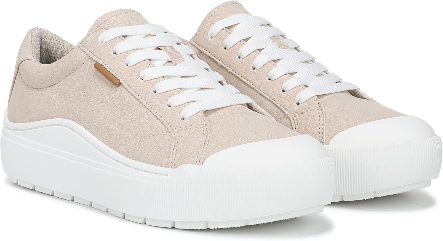 image:imageDr Scholls Shoes Womens Time Off Sneaker Comfortable Walking ShoesLight Sand Tan Faux Leather