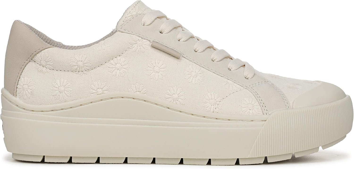 image:imageDr Scholls Shoes Womens Time Off Sneaker Comfortable Walking ShoesOff White Floral Fabric