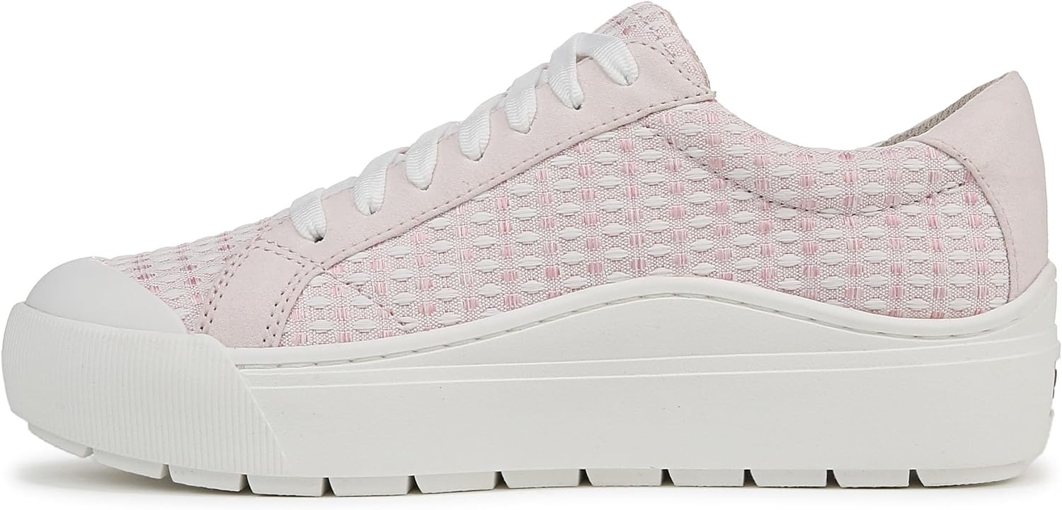image:imageDr Scholls Shoes Womens Time Off Sneaker Comfortable Walking ShoesPetal Pink Textured Crochet Fabric