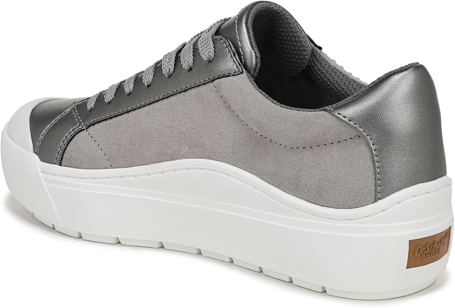 image:imageDr Scholls Shoes Womens Time Off Sneaker Comfortable Walking ShoesPewter Metallic With Pearls
