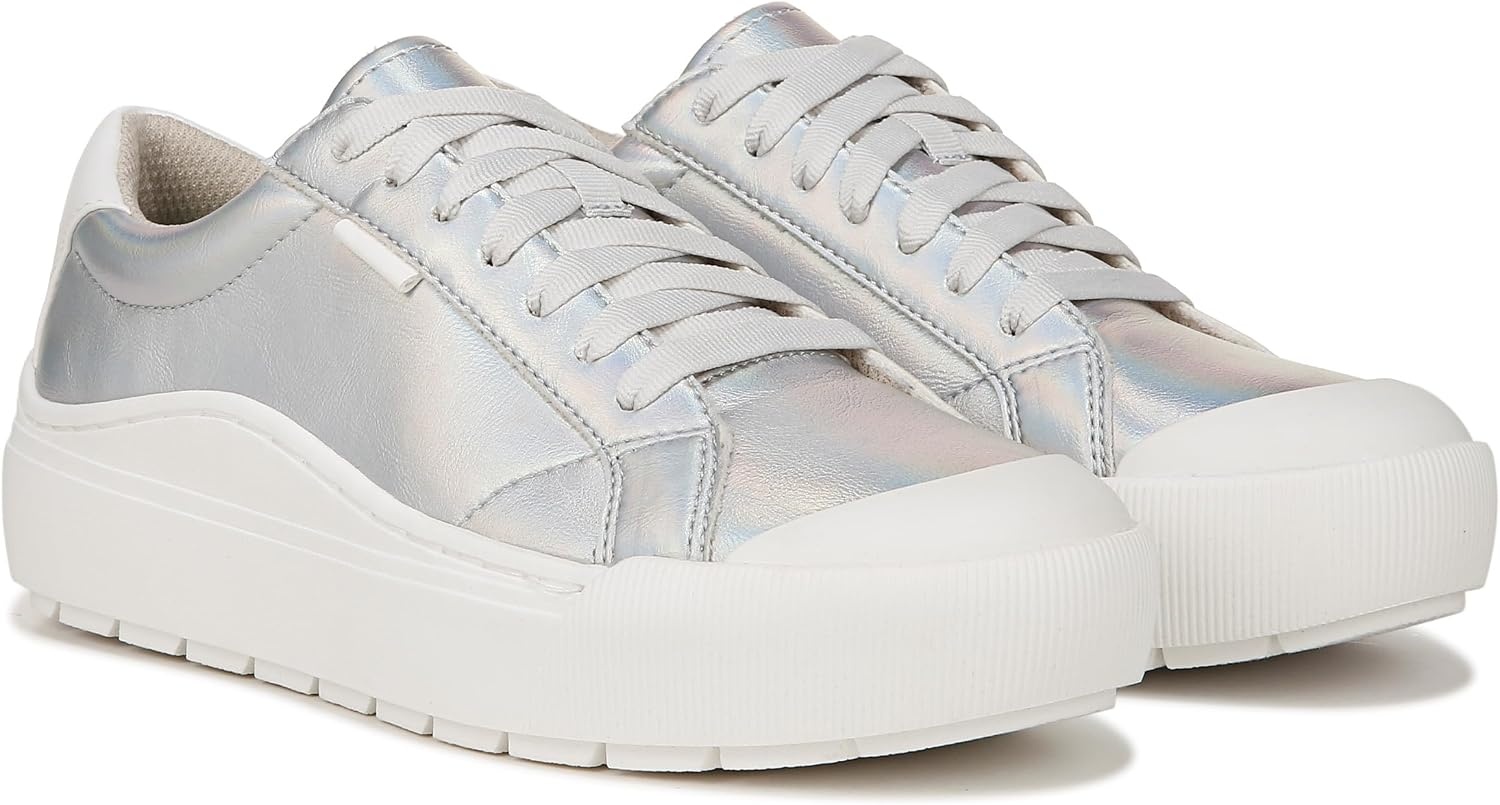 image:imageDr Scholls Shoes Womens Time Off Sneaker Comfortable Walking ShoesSilver Foil