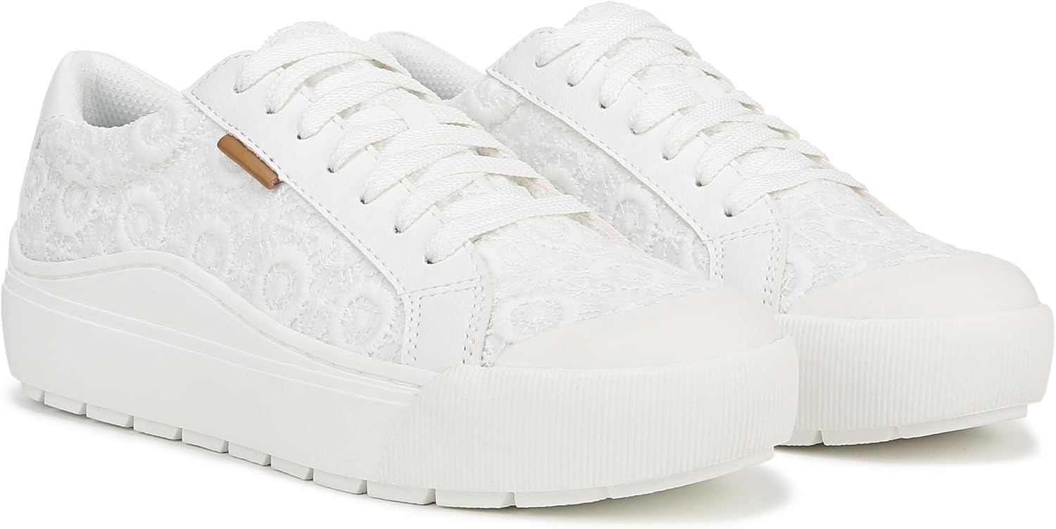image:imageDr Scholls Shoes Womens Time Off Sneaker Comfortable Walking ShoesWhite Crochet Lace