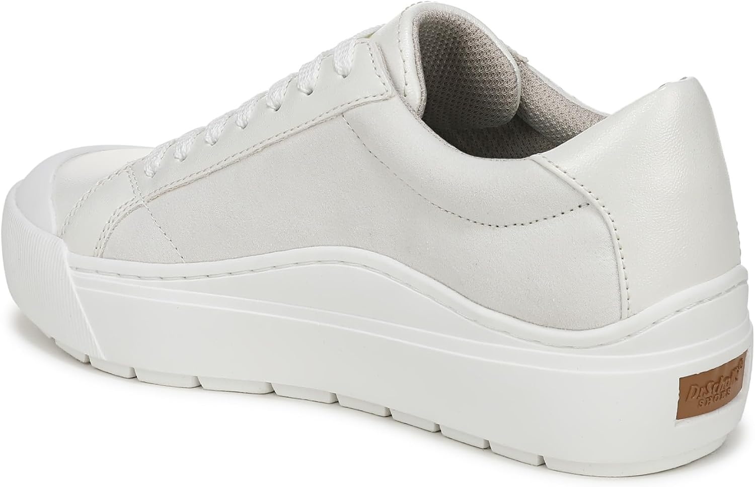 image:imageDr Scholls Shoes Womens Time Off Sneaker Comfortable Walking ShoesWhite Faux Leather With Pearls