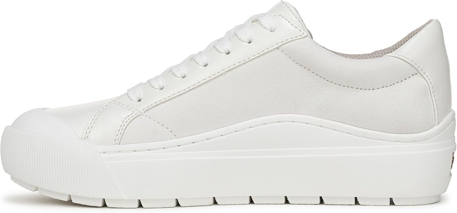 image:imageDr Scholls Shoes Womens Time Off Sneaker Comfortable Walking ShoesWhite Faux Leather With Pearls