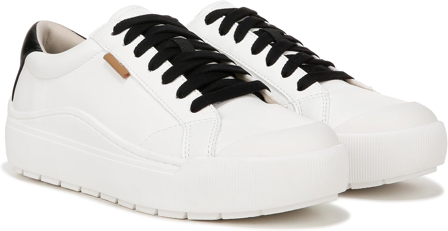image:imageDr Scholls Shoes Womens Time Off Sneaker Comfortable Walking ShoesWhiteBlack Smooth