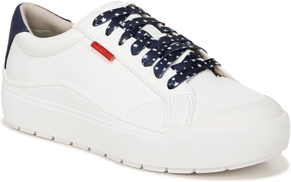 image:imageDr Scholls Shoes Womens Time Off Sneaker Comfortable Walking ShoesWhiteBlueRed