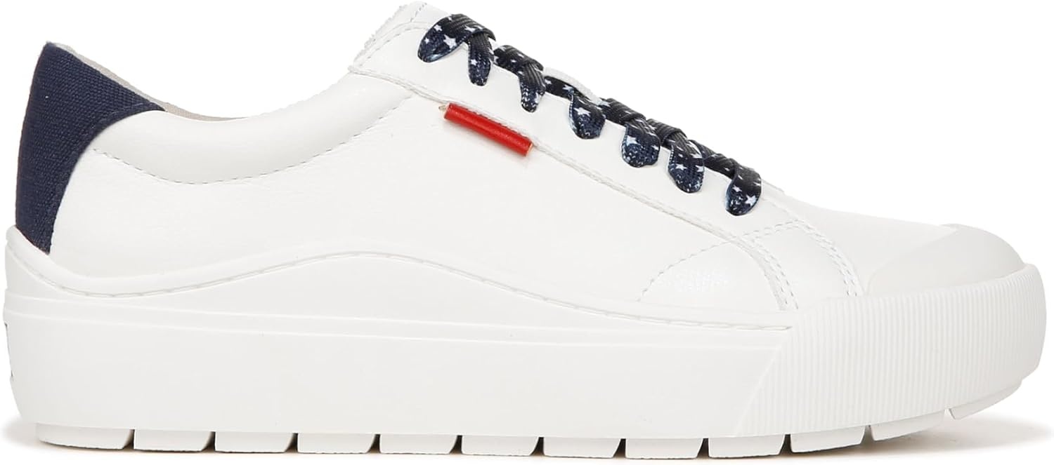 image:imageDr Scholls Shoes Womens Time Off Sneaker Comfortable Walking ShoesWhiteBlueRed