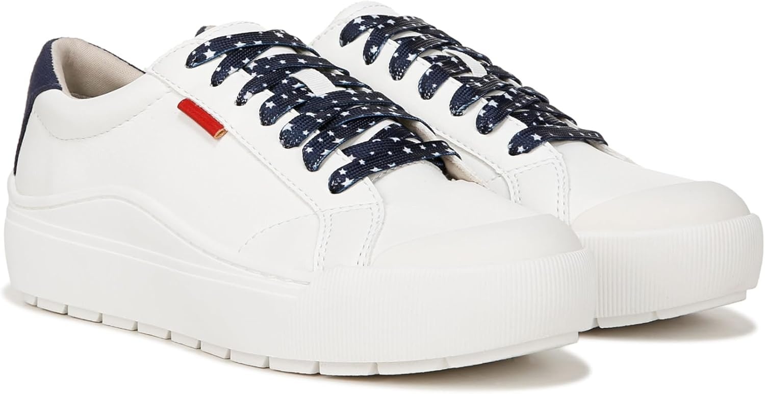 image:imageDr Scholls Shoes Womens Time Off Sneaker Comfortable Walking ShoesWhiteBlueRed