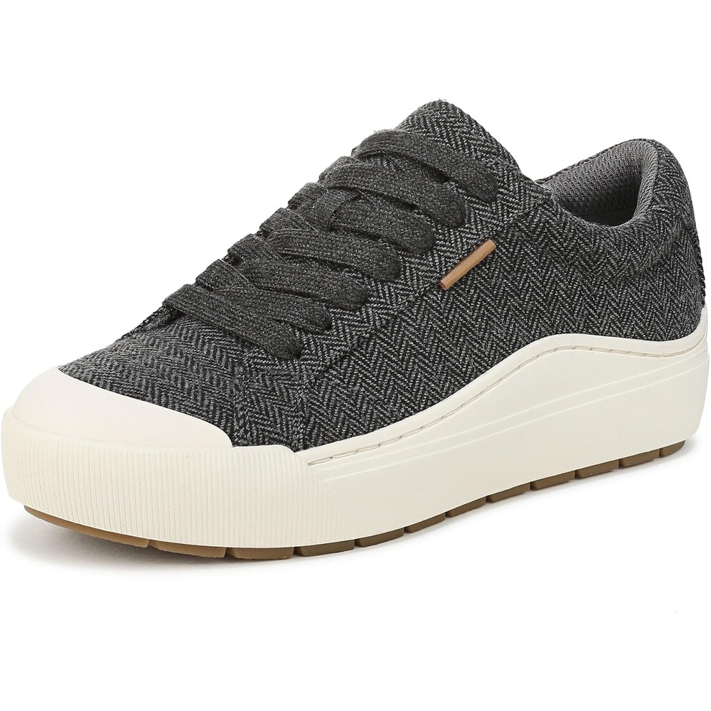 image:imageDr Scholls Shoes Womens Time Off Sneaker Comfortable Walking ShoesCharcoal Grey Herringbone