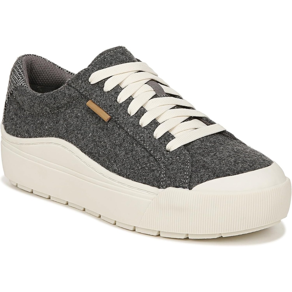 image:imageDr Scholls Shoes Womens Time Off Sneaker Comfortable Walking ShoesCharcoal Grey Wool Fabric