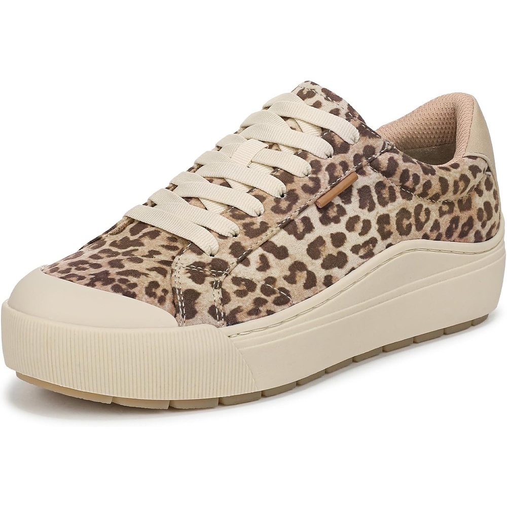 image:imageDr Scholls Shoes Womens Time Off Sneaker Comfortable Walking ShoesLeopard Light Sand Fabric