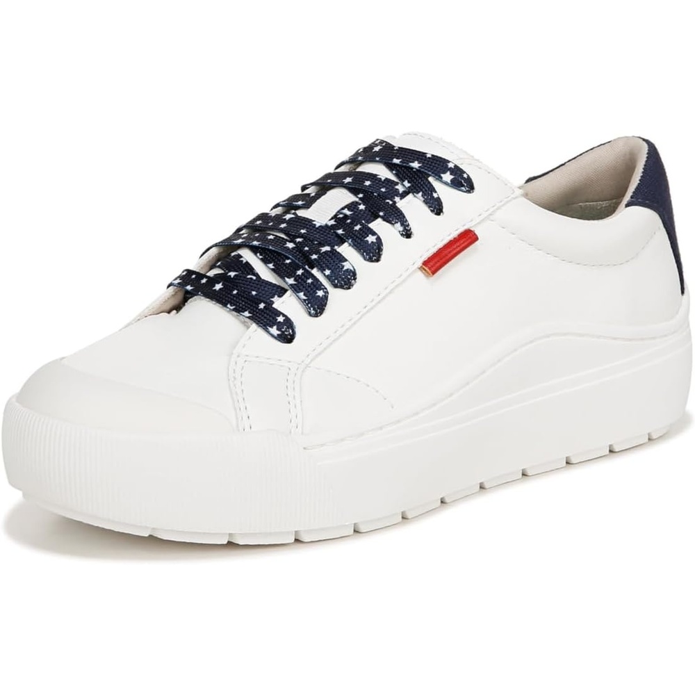image:imageDr Scholls Shoes Womens Time Off Sneaker Comfortable Walking ShoesWhiteBlueRed
