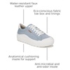 Dr. Scholl’s Shoes Women’s Time Off Sneaker, Comfortable Walking Shoes(Blue  Red)