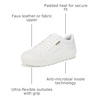Dr. Scholl’s Shoes Women’s Time Off Sneaker, Comfortable Walking Shoes(White Crochet Lace)