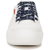 Dr. Scholl’s Shoes Women’s Time Off Sneaker, Comfortable Walking Shoes(White/Blue/Red)