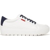 Dr. Scholl’s Shoes Women’s Time Off Sneaker, Comfortable Walking Shoes(White/Blue/Red)