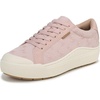 Dr. Scholl’s Shoes Women’s Time Off Sneaker, Comfortable Walking Shoes(Blush Pink Floral Tonal Embroidery)
