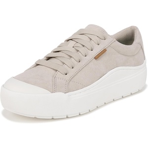 Dr. Scholl’s Shoes Women’s Time Off Sneaker, Comfortable Walking Shoes(Oyster Microfiber)