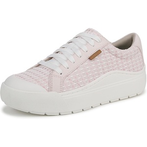 Dr. Scholl’s Shoes Women’s Time Off Sneaker, Comfortable Walking Shoes(Petal Pink Textured Crochet Fabric)